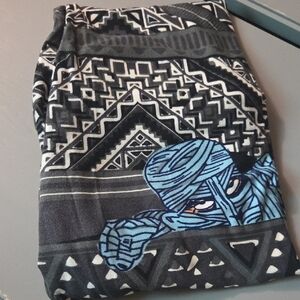 LuLaRoe Black and Blue OS Halloween Leggings